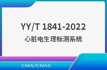 YY/T 1841-2022心脏电生理标测系统